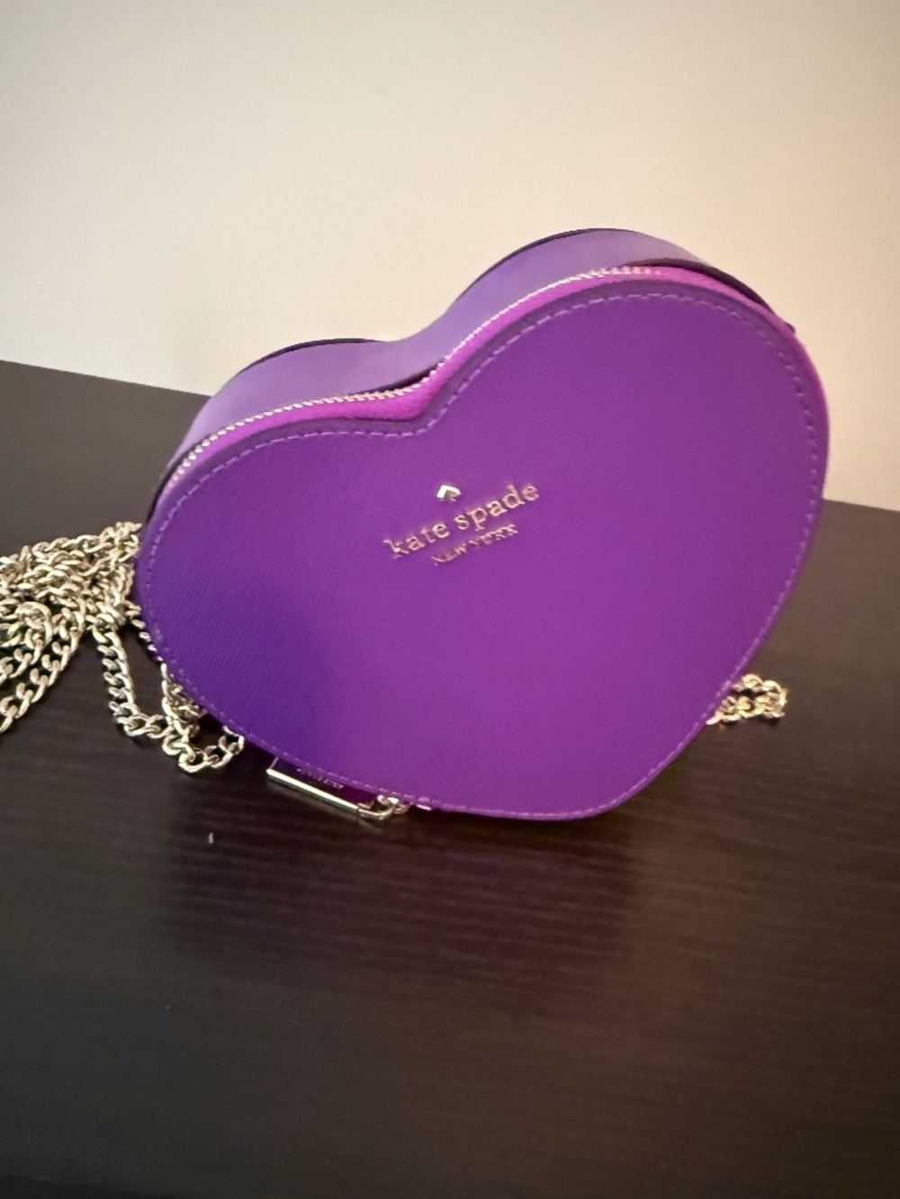 Kate Spade Heart Crossbody Bag | Purple Heart Purse